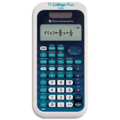 TEXAS INSTRUMENTS Calculatrices scientifiques et financires TICOLLEGEPLUS